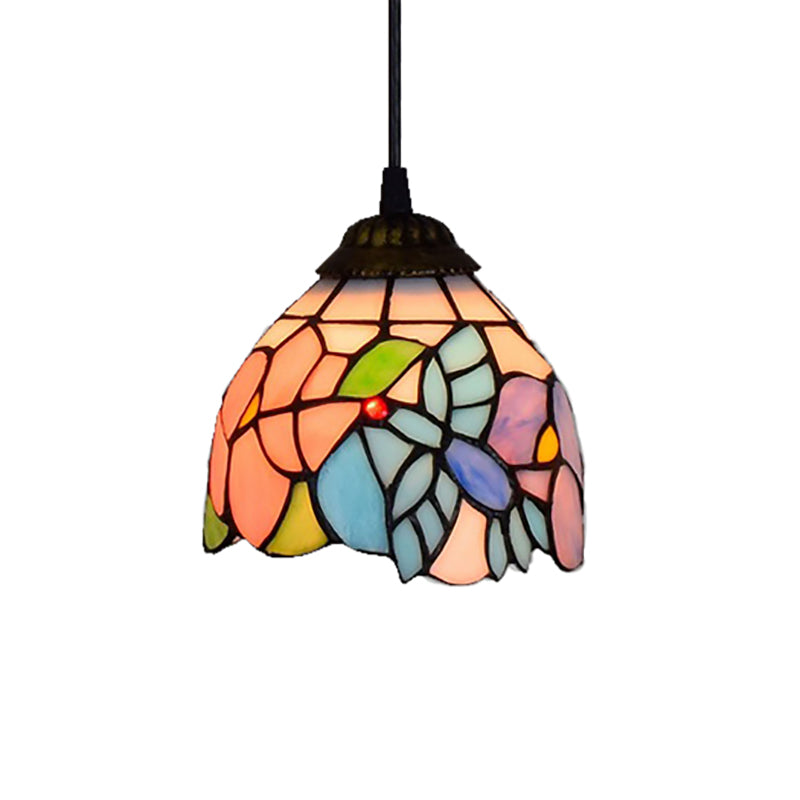 Serenity - Tiffany Dragonfly Ceiling Pendant Lamp - Stunning Stained Glass Dining