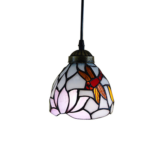 Serenity - Tiffany Dragonfly Ceiling Pendant Lamp - Stunning Stained Glass Dining