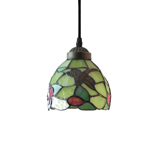 Serenity - Tiffany Dragonfly Ceiling Pendant Lamp - Stunning Stained Glass Dining