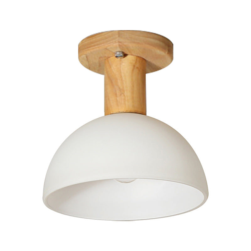 Sleek LED Ceiling Mount Light with Frosted Glass Shade - Ideal for Stairs and Kitchens