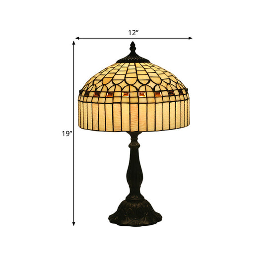 Tiffany Style Beige Glass Nightstand Light

Note: It Is Important To Keep The Keywords Style And