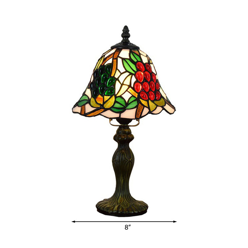 Tiffany Stained Glass Table Lamp: Bell Lighting With 1 Bulb For Living Room