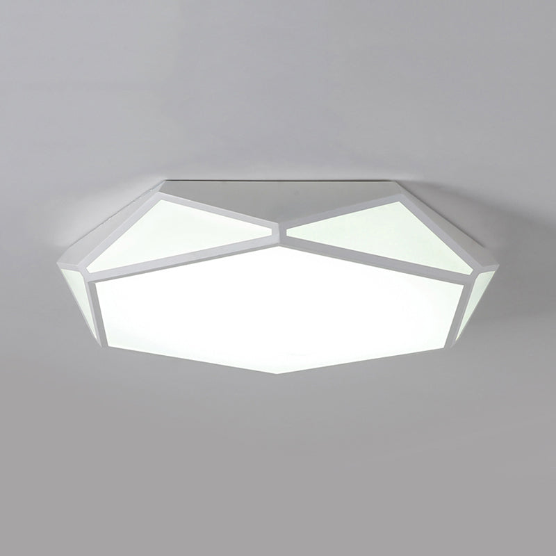 Hexagonal LED Flush Mount Ceiling Light for Modern Restaurants