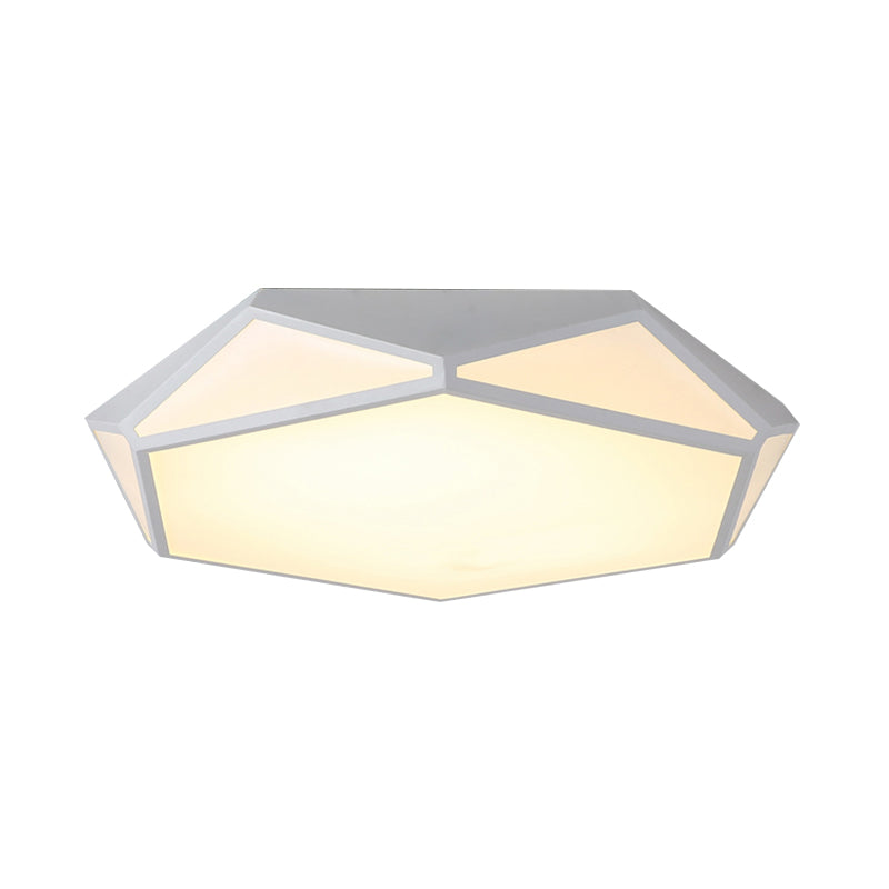 Hexagonal LED Flush Mount Ceiling Light for Modern Restaurants