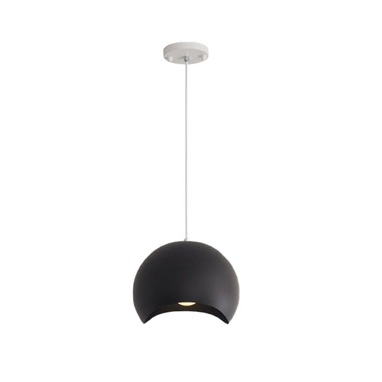 Waveforms Dome Pendant Lamp - Nordic Metal 8/12 1 Head Black/Gray Ceiling Lighting For Living Room