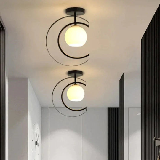 Nordic Creative Bedroom Iron Ceiling Lamp