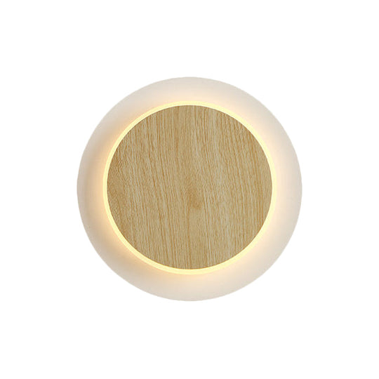 Sleek Slim Panel Wall Light - Stylish Wood Acrylic Sconce For Corridor & Kitchen