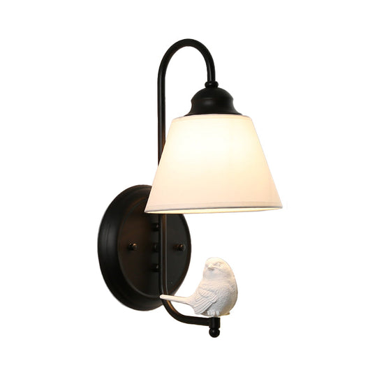 Pigeon Deco Tapered Wall Sconce With Modern Metal Shade Single Head Light