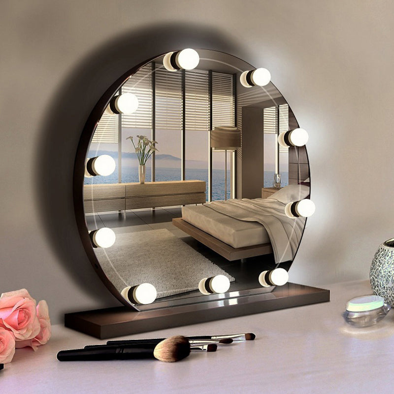 White Led Vanity Strip: Sphere Design For Dressing Room Minimalism And Enhanced Makeup Lighting