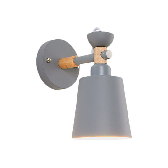 Nordic Style Wall Sconce Light: Rotatable Metal Lamp For Adult Bedroom