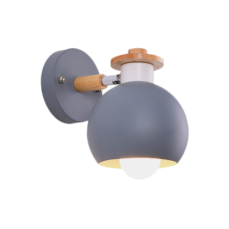 Nordic Metal Spherical Wall Lamp For Childs Bedroom Or Kindergarten