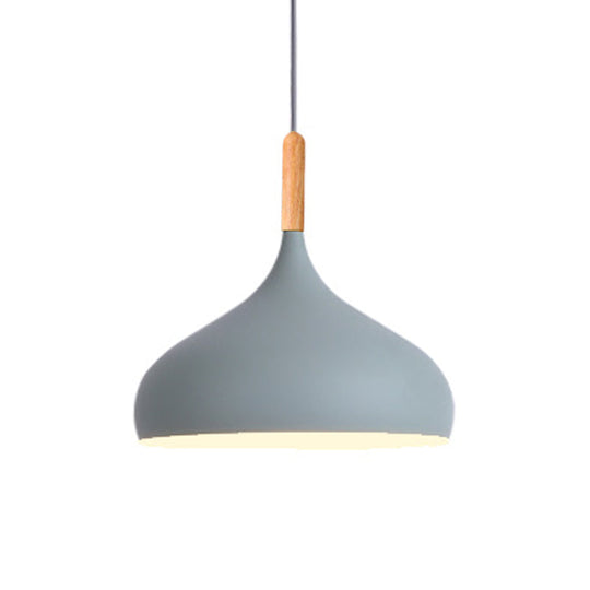 Nordic Style Metal Teardrop Pendant Lighting - 1 Light Black/White/Gold - Available in 9.5"/12.5"/14"W