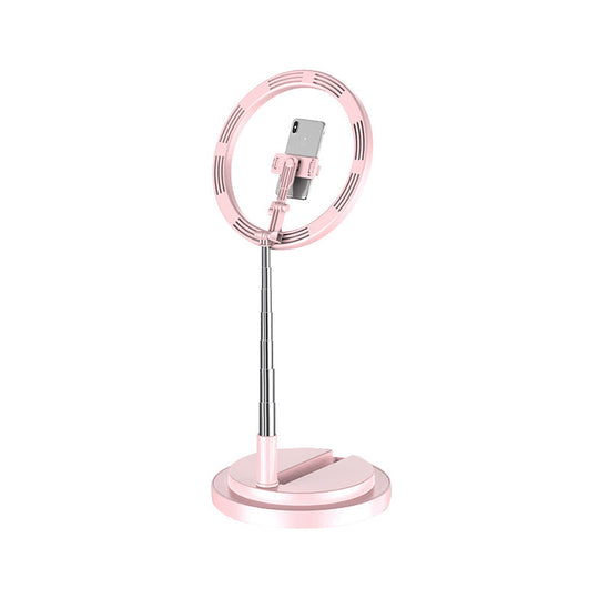 Minimalist Circular Metal Usb Vanity Lamp With Led Fill Light For Mobile Phone Holder -