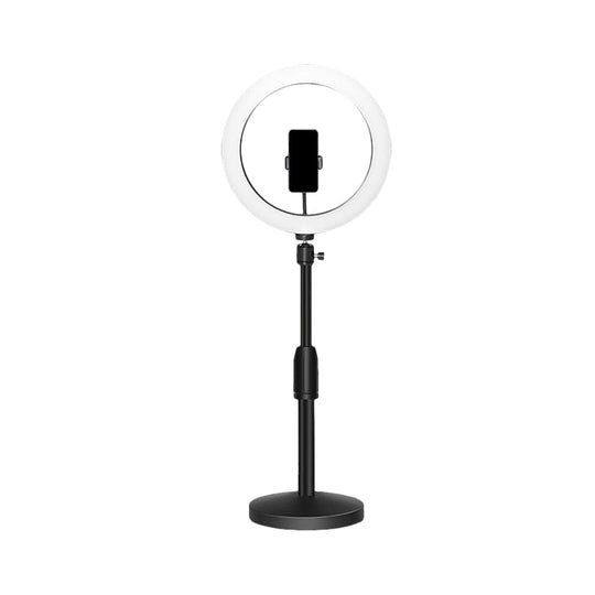 Black Led Make-Up Lamp With Phone Holder And Flash Light