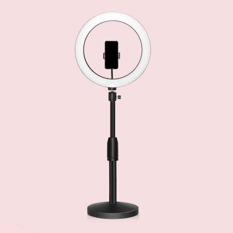 Black Led Make-Up Lamp With Phone Holder And Flash Light