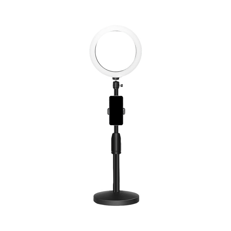 Black Led Make-Up Lamp With Phone Holder And Flash Light