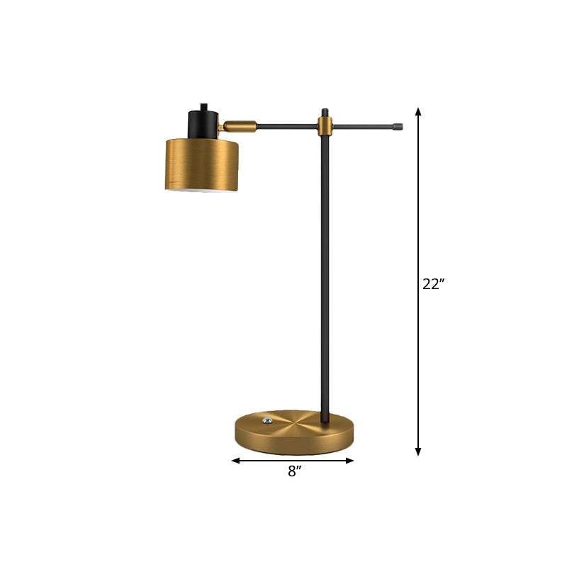 Elisa - Contemporary Metal 1-Light Brass Table Lamp