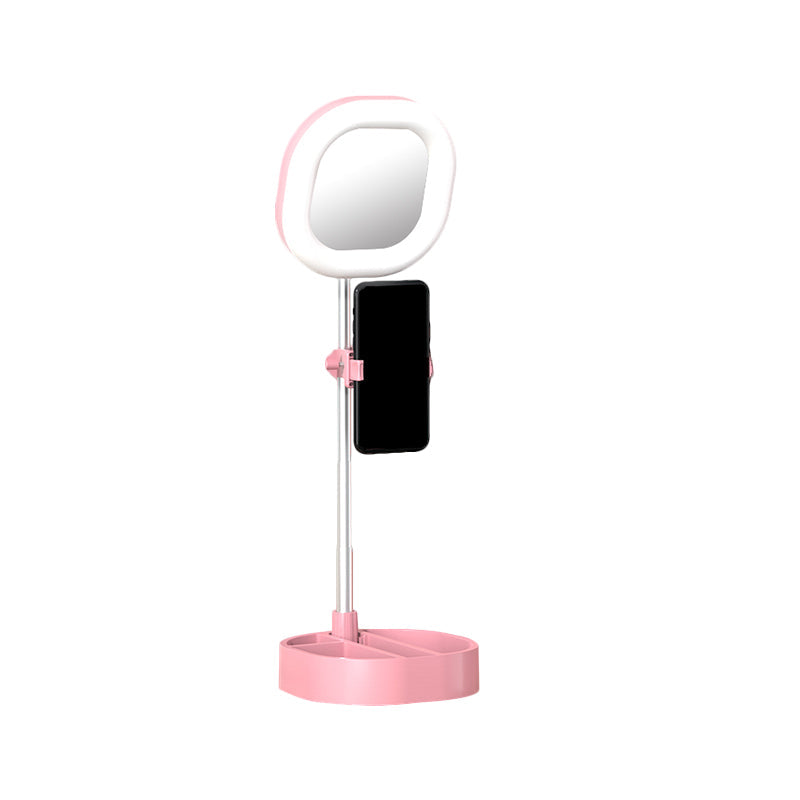 Led Mirror Light - Metallic Black/Pink/Blue Finish Simple Style Usb Port Fill-In Lighting