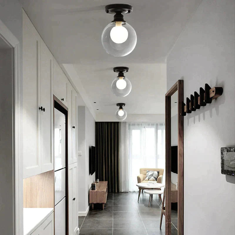 Modern Minimalist Glass Bulb Lamp Ceiling