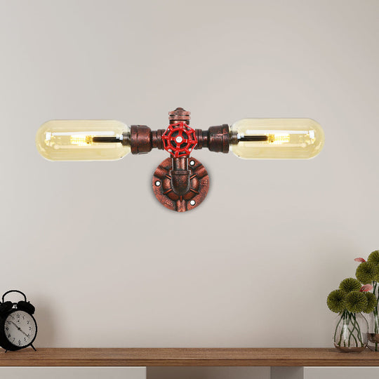 Amber Glass Wall Sconce Lamp With Vintage Charm: Perfect For Living Rooms Weathered Copper / A