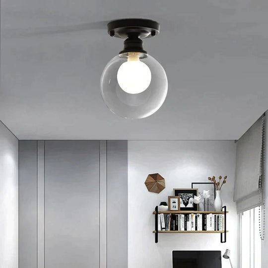 Modern Minimalist Glass Bulb Lamp Ceiling