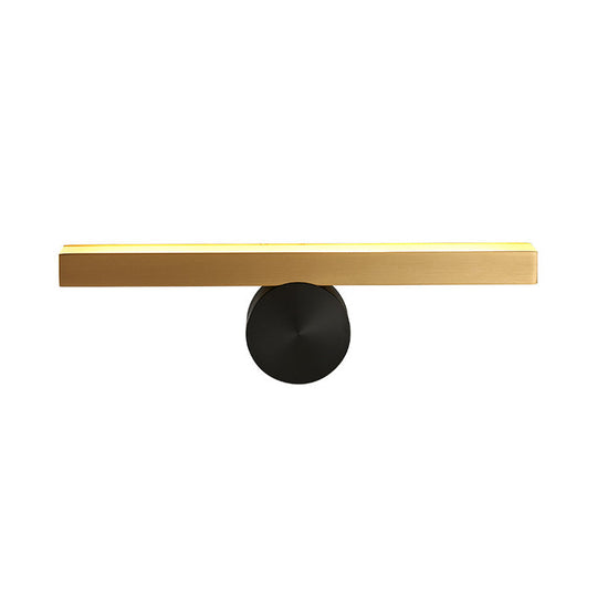 Modern Led Sconce Light Fixture - Acrylic Brass Wall Lighting Solution