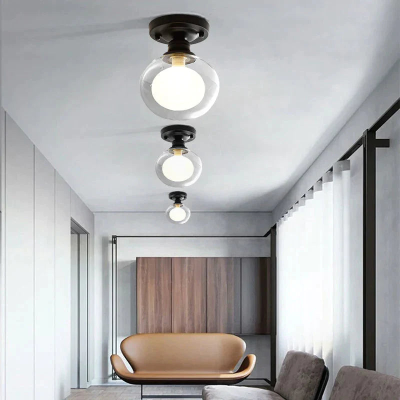 Modern Minimalist Glass Bulb Lamp Ceiling Lamp