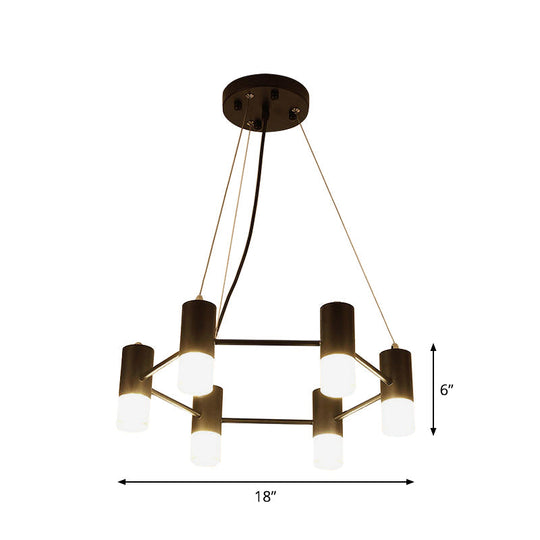 Clara - Honeycomb Modern Honeycomb Shaped Chandelier Metal Black Pendant Lighting for Hotel Living Room