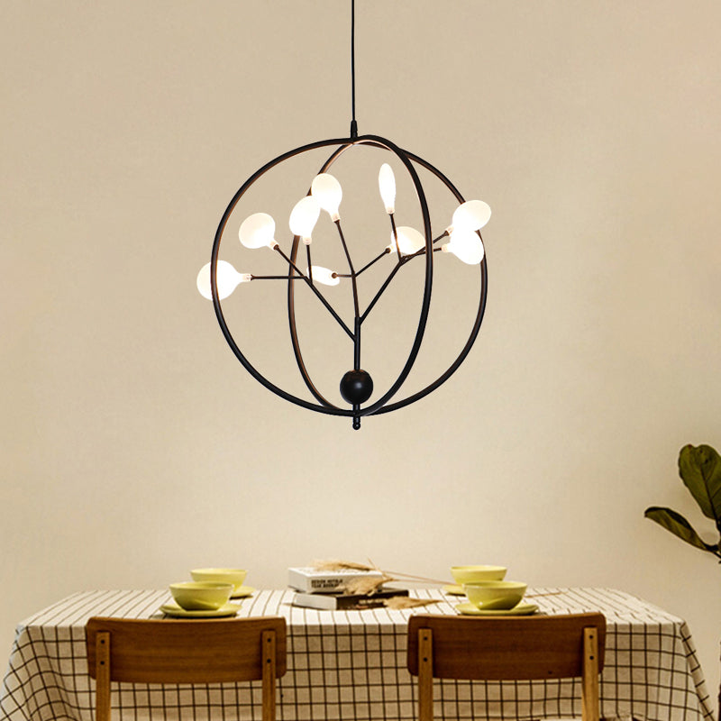 Swig Hallway Boutique Chandelier - Sleek Metal Pendant Lighting With 9 Creative G9 Lights