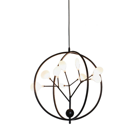 Swig Hallway Boutique Chandelier - Sleek Metal Pendant Lighting With 9 Creative G9 Lights