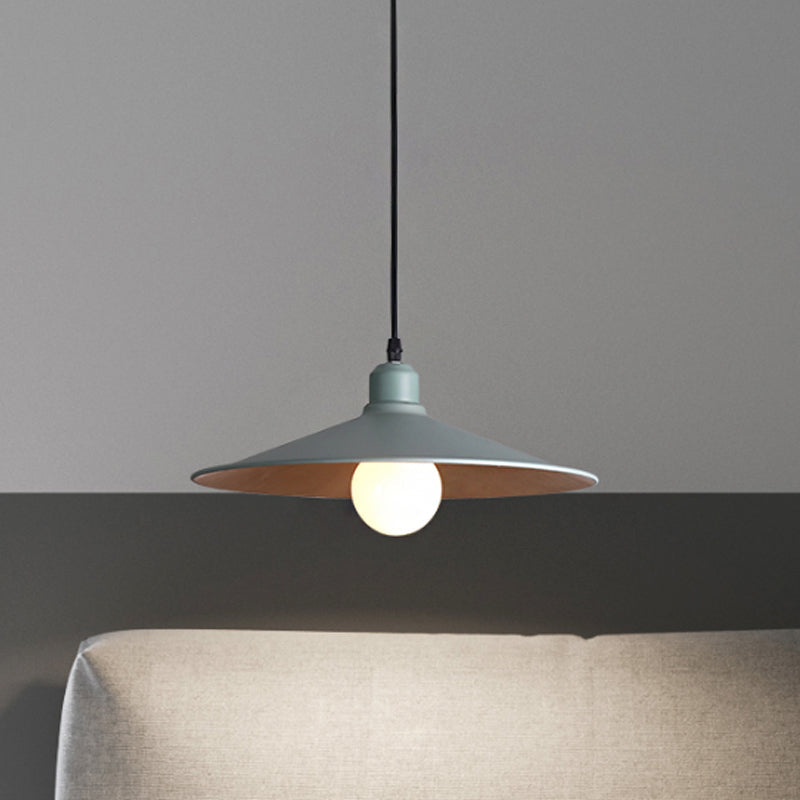 Nordic Stylish Metal Cone Pendant Lamp - Single Light For Industrial Ambiance In Your Space