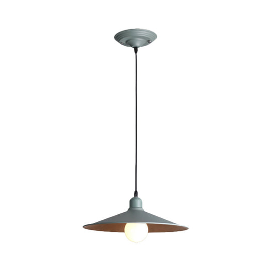 Nordic Stylish Metal Cone Pendant Lamp - Single Light For Industrial Ambiance In Your Space