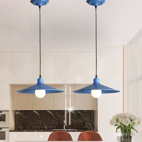 Nordic Stylish Metal Cone Pendant Lamp - Single Light For Industrial Ambiance In Your Space