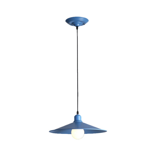 Nordic Stylish Metal Cone Pendant Lamp - Single Light For Industrial Ambiance In Your Space