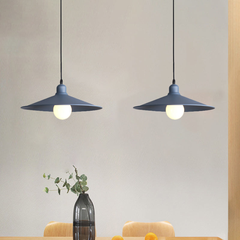 Nordic Stylish Metal Cone Pendant Lamp - Single Light For Industrial Ambiance In Your Space