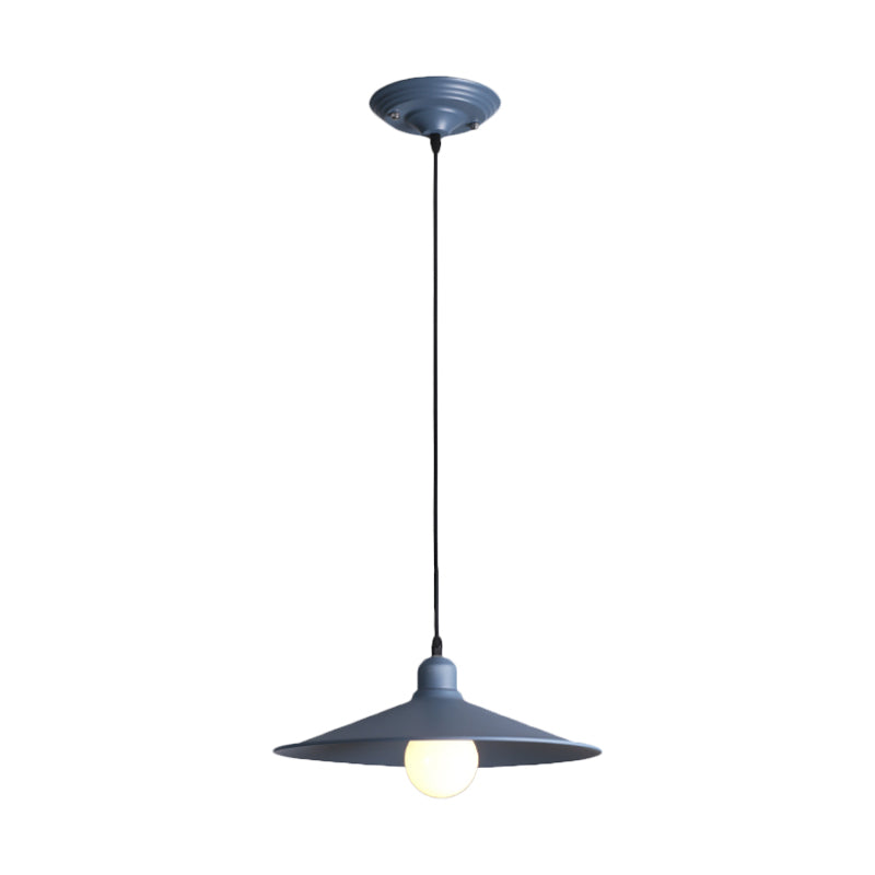 Nordic Stylish Metal Cone Pendant Lamp - Single Light For Industrial Ambiance In Your Space