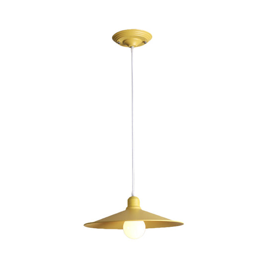 Nordic Stylish Metal Cone Pendant Lamp - Single Light For Industrial Ambiance In Your Space