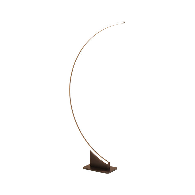 Arch Floor Lamp With Minimalist Design And Led Lighting - Ideal For Bedroom Warm/White Light