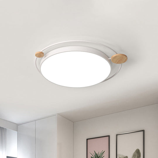 Modern Grey/White Led Flush Mount Ceiling Light Simple Style 19.5/23.5 Width