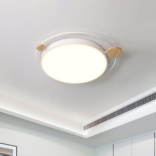 Modern Grey/White Led Flush Mount Ceiling Light Simple Style 19.5/23.5 Width