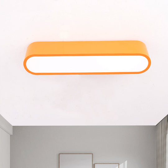 Nordic LED Flushmount RGB Mathematical Notation Ceiling Lamp with Metal Shade