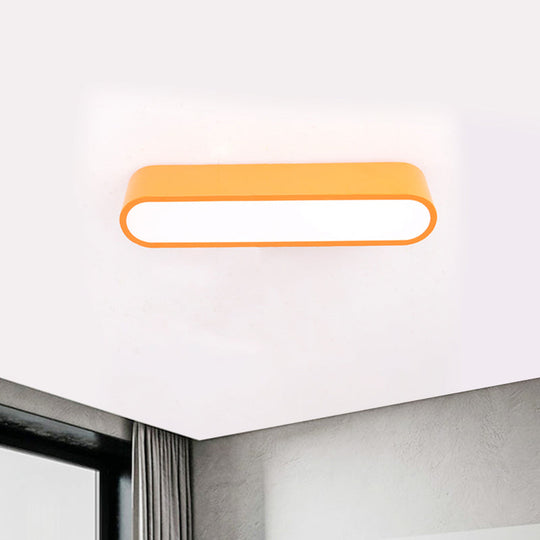 Nordic LED Flushmount RGB Mathematical Notation Ceiling Lamp with Metal Shade