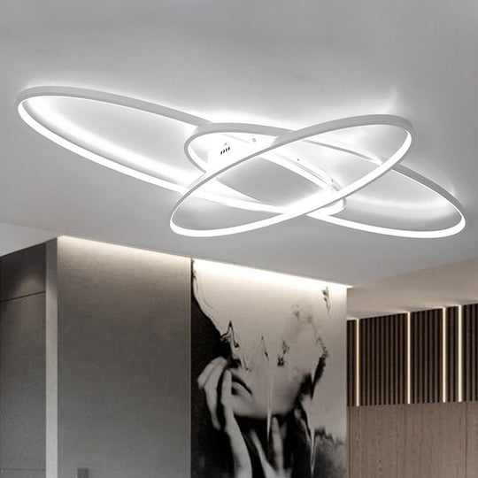 Modern Led Ceiling Lamp For Boys Bedroom- Warm/White Light Black/White White / Warm