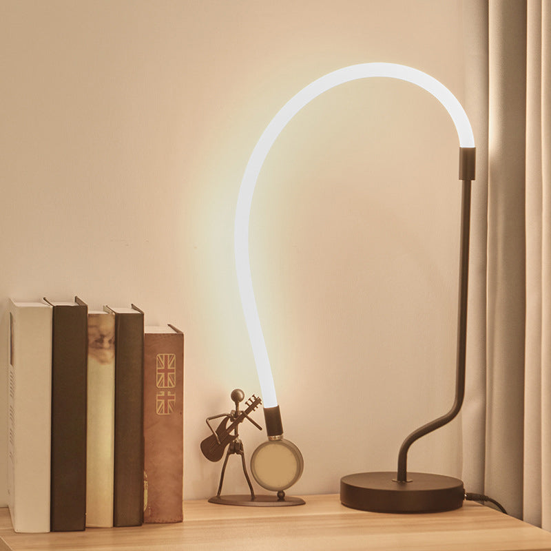 Alia - Modernist black nightstand light