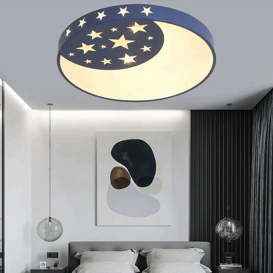 Creative Nordic Star Moon Bedroom Lamp Led Ceiling