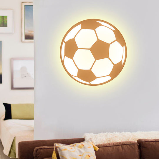 Modern White Acrylic Led Wall Lamp For Stairs - Flat Cartoon Shape Stylish Design / E Warm