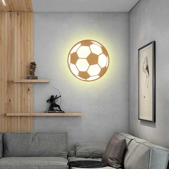 Modern White Acrylic Led Wall Lamp For Stairs - Flat Cartoon Shape Stylish Design