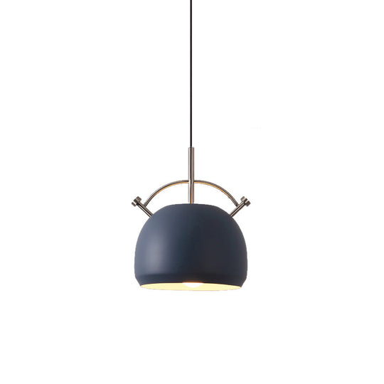 Macaron Style Metal Curved Shade Pendant Lamp For Restaurant And Cafe