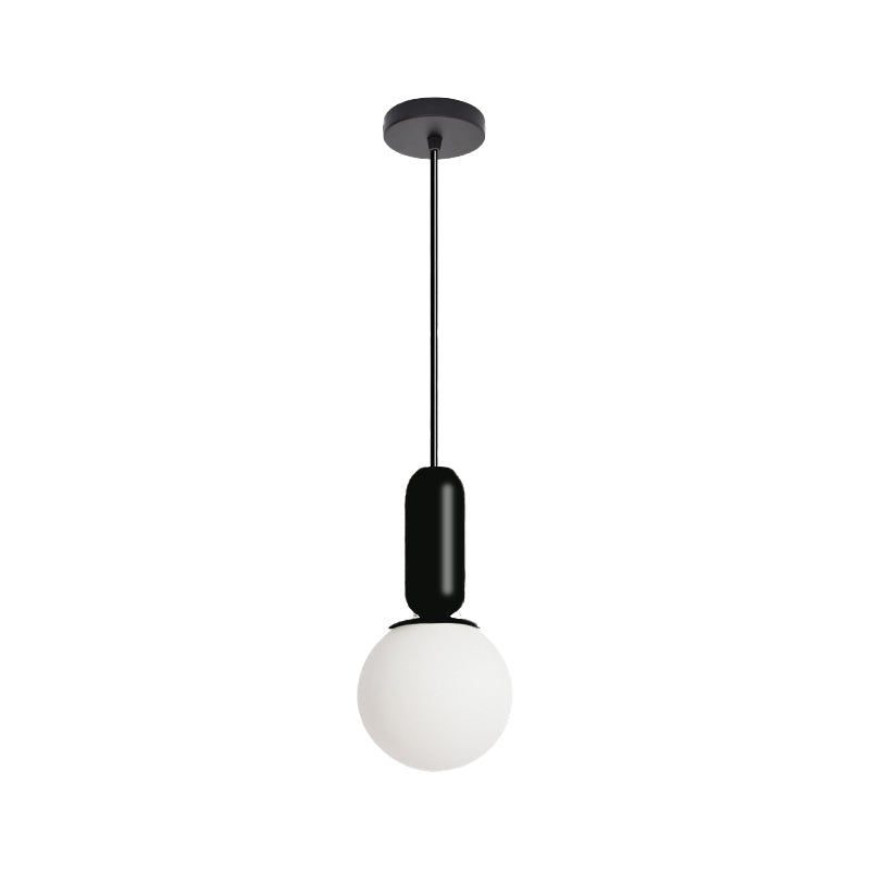 Nordic Bare Bulb Pendant Light For Study Room/Bedroom - Stylish 1 Head Hanging Lamp