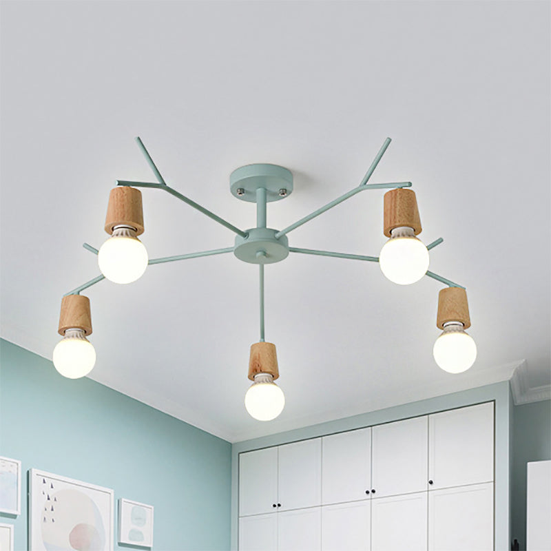 Nordic Branch Chandelier - Stylish Metal Pendant Light For Living Room